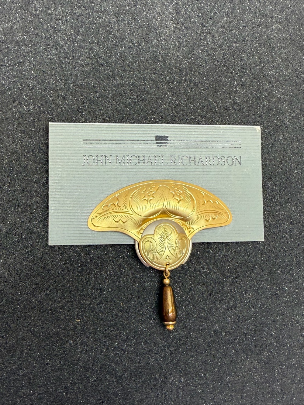 Vintage John Michael Richardson Mixed Metal Artisan Brooch